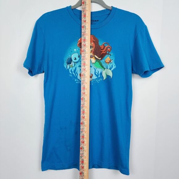 Disney Tee Turtle Little Mermaid Pokemon Graphic T-Shirt Size M - Picture 7 of 7
